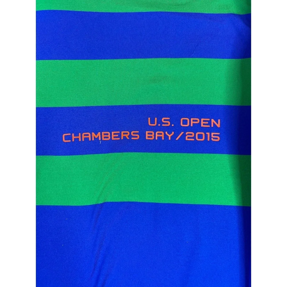 US Open Chambers Bay 1/4 Zip Pullover Mens XL Blue Green Golf Polo Ralph Lauren